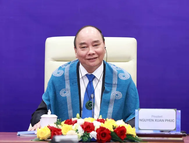 President Nguyen Xuan Phuc attends the 28th APEC Economic Leaders’ Meeting . (Photo: VNA)