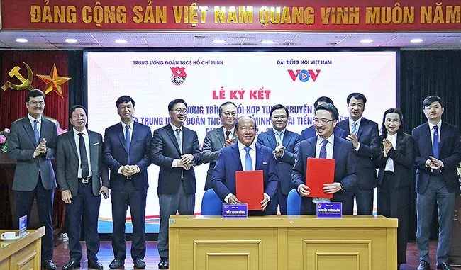 At the signing ceremony