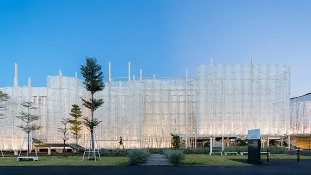 The Veil-White Palace Event and Exhibition Centre in HCM City will be featured at World Architecture Festival (WAF) 2021. (Photo: Thong Tin Chinh Phu Facebook)