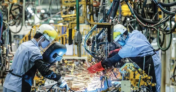 The export turnover of the manufacturing and processing sector is estimated at US$238.8 billion, up 17.3% year-on-year. (Illustrative image)