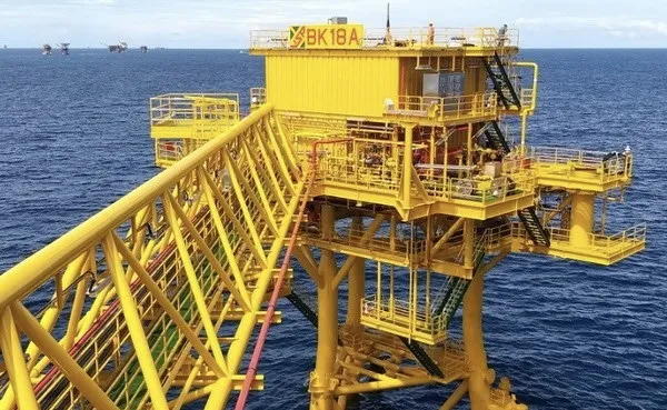 Mini oil rig BK-18A (Photo: petrotimes.vn)