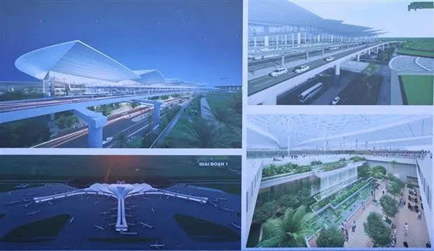 Graphic designs of some facilities of the Long Thanh International Airport project. (Photo: VNA)