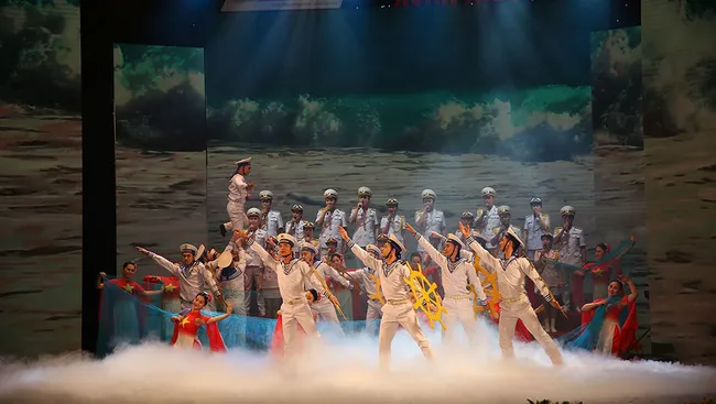 At the art programme