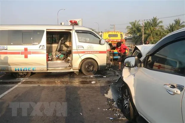 At the scene of a traffic accident (Photo: VNA)