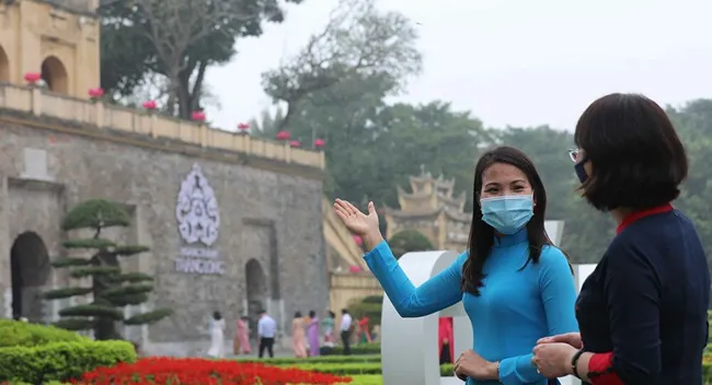 At Thang Long Imperial Citadel. (Photo: VNA)