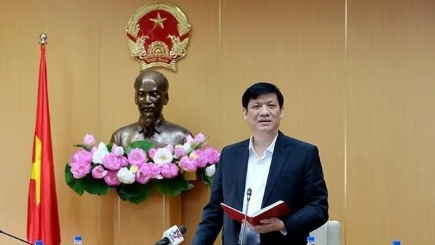 Minister of Health Nguyen Thanh Long speaks at the conference. (Photo: VNA)