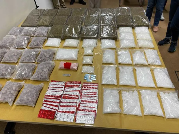 The drugs seized in the Central Narcotics Bureau’s latest bust were enough to feed more than 10,000 abusers for a week. (Photo: VNA)
