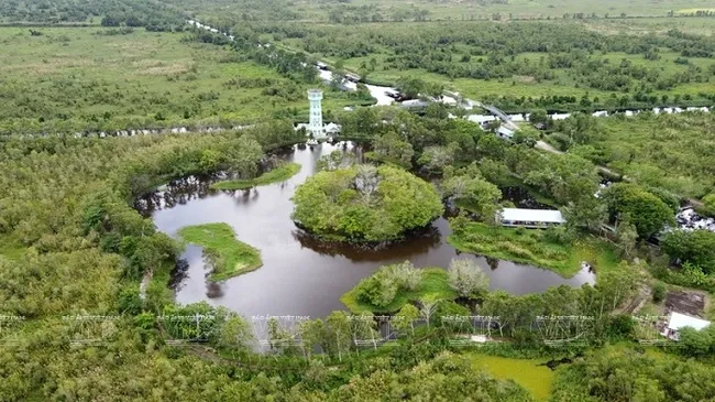 Hoa Mai lake - a must-go destination in U Minh Thuong National Park. (Photo: VNA)