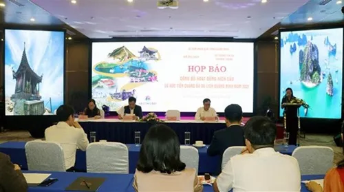 Quang Ninh holds a press conference to introduce the tourism promotion plan on April 2.