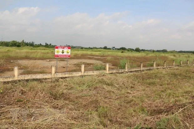 The dioxin contaminated area at Bien Hoa Airbase. (Photo: VNA)