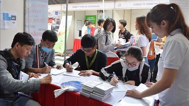 A job fair in Ho Chi Minh City. (Photo: VNA)
