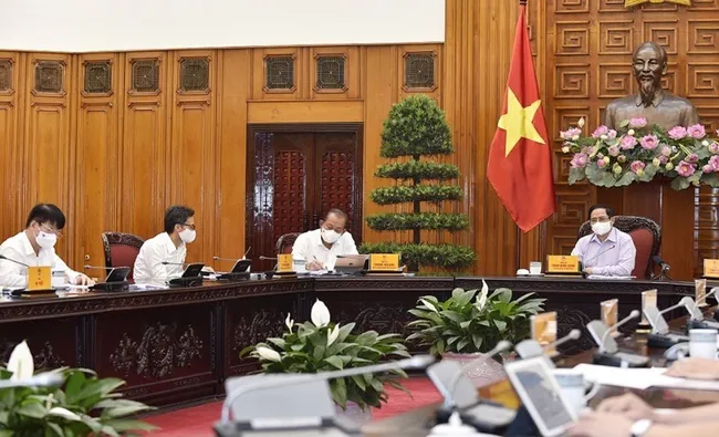 At the working session (Photo: Nhat Bac)
