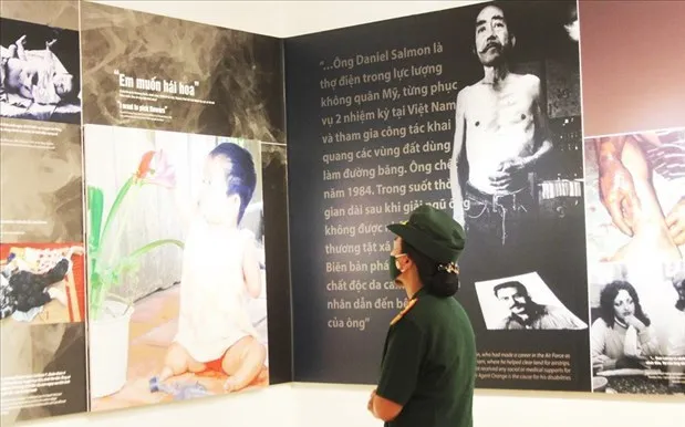 A visitor at the exhibition (Photo: laodong.vn)