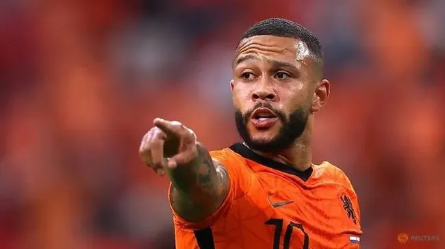 Netherlands' Memphis Depay reacts. (Photo: Reuters)