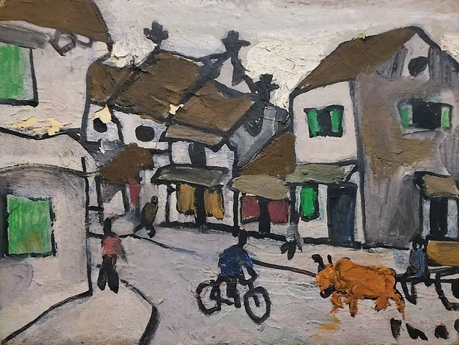 A painting by Bui Xuan Phai. (Photo: thanhnien.vn)