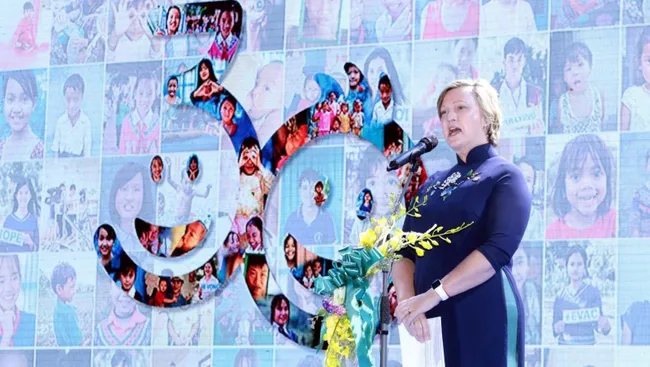 UNICEF Representative in Vietnam Rana Flowers. (Photo: VNA)