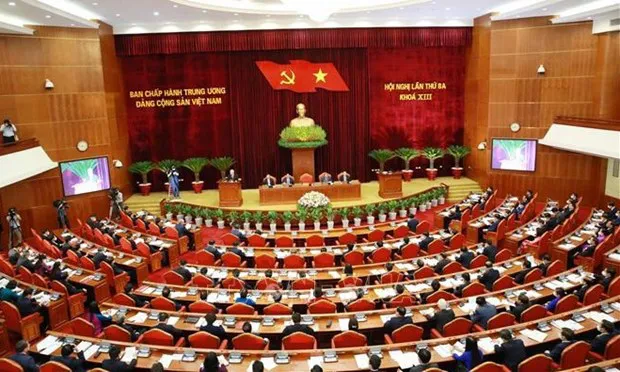 An overview of the opening of the 13th Party Central Committee ’s third plenum. (Photo: VNA)