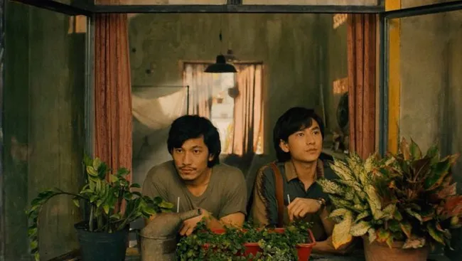 A scene from the film 