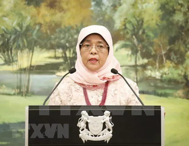 Singaporean President Halimah Yacob (Source: VNA)