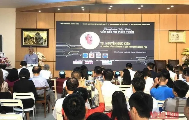 At the cultural exchange programme (Photo: NDO)