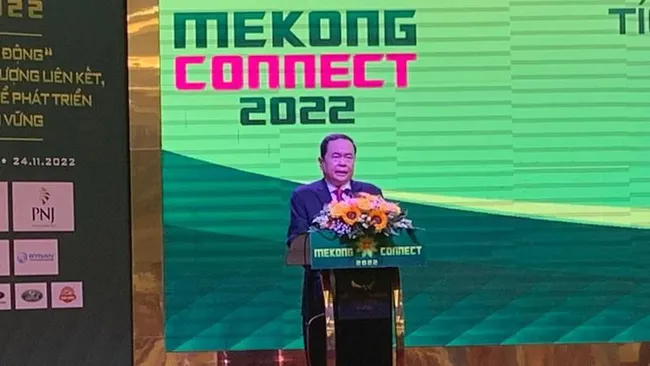 NA Standing Vice Chairman Tran Thanh Man speaks at the opening ceremony.