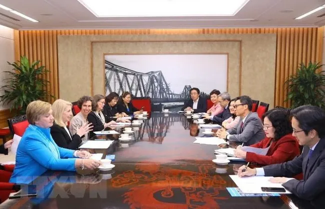 At the reception (Photo: VNA)