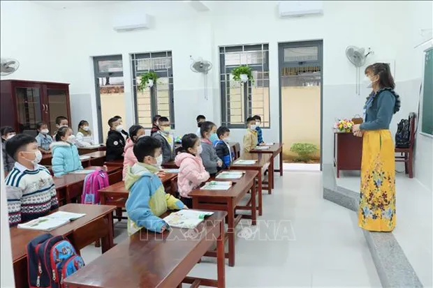 Students at Vo Thi Sau primary school in Hai Chau district, Da Nang (Photo: VNA)