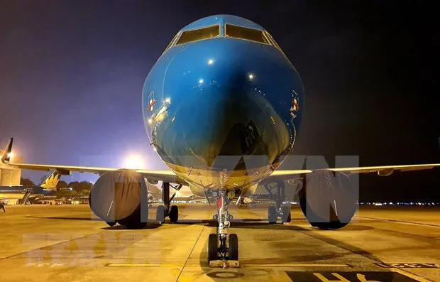 The Transport Ministry is assigned to instruct Vietnamese airlines to put in place plans to transport Vietnamese citizens and their families to Vietnam. (Photo: VNA)