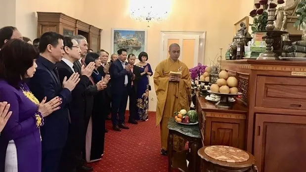 At the ceremony in Hungary (Photo: VNA)