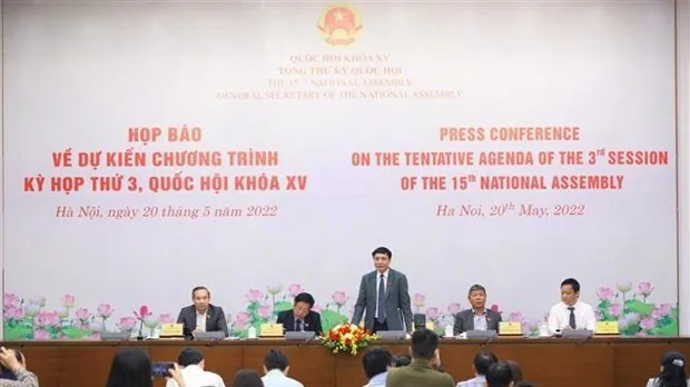 At the press conference (Photo: VNA)