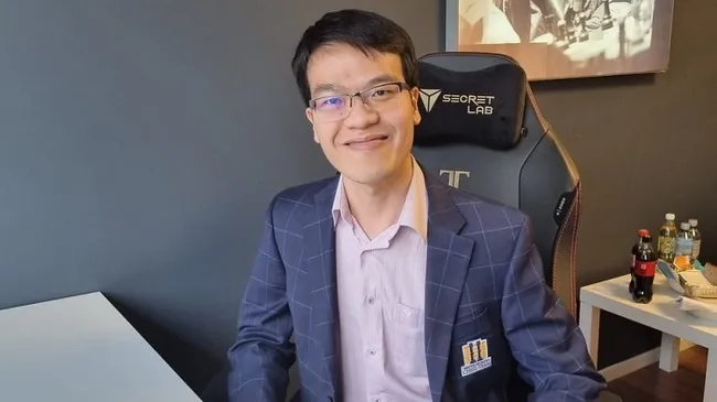 Le Quang Liem claims his fourth win in a row in the last round, but it’s not enough for the Vietnamese top chess player to become the champion of the Oslo Esports Cup. (Photo: Twitter/Liem Le)