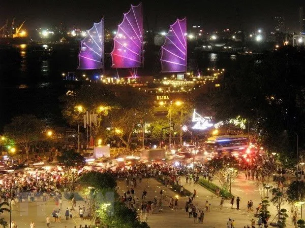 Nguyen Hue Pedestrian Street in Ho Chi Minh City’s District 1. (Photo: VNA)