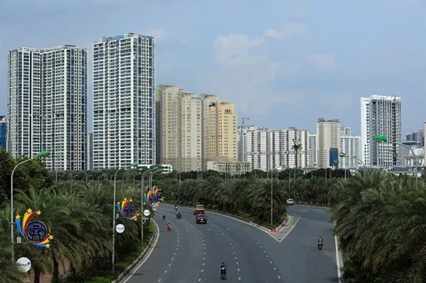 Buildings in the west of Hanoi (Photo: VNA)