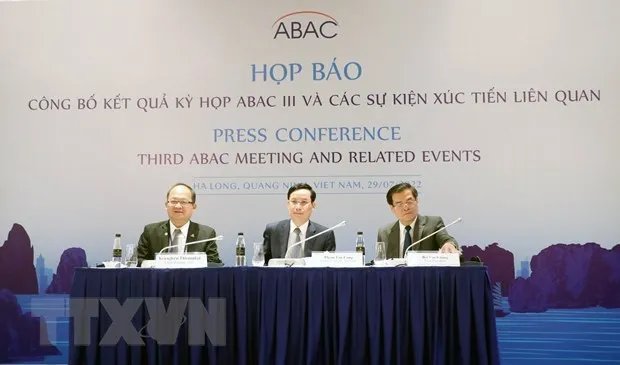 At the press conference (Photo: VNA)