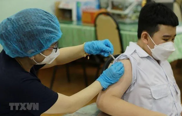 COVID-19 vaccination (Photo: VNA)