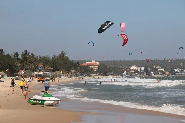 Mui Ne beach, a popular tourist destination in Binh Thuan province (Photo: VNA)