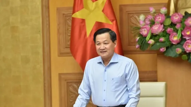 Deputy PM Le Minh Khai speaking at the conference (Photo: VGP)