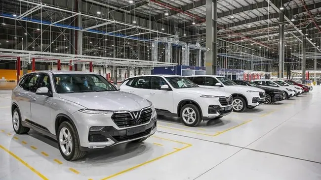 The factory of the Vietnamese carmaker Vinfast. (Photo: VNA)