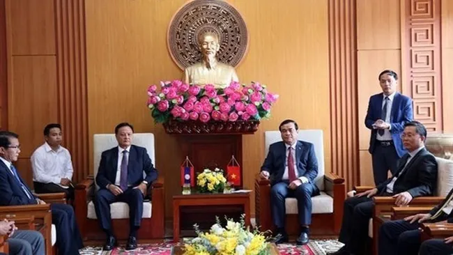 At the reception (Photo: VNA)