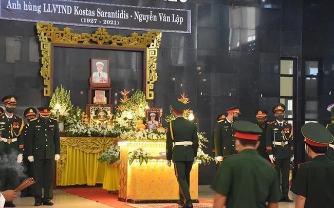 Memorial service held for Hero of People’s Armed Forces Kostas Sarantidis – Nguyen Van Lap