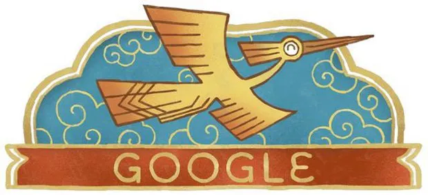 A screenshot of the Google Doodle featuring Vietnam's ‘chim lac’ mythical national bird (Source: Google Doodle)