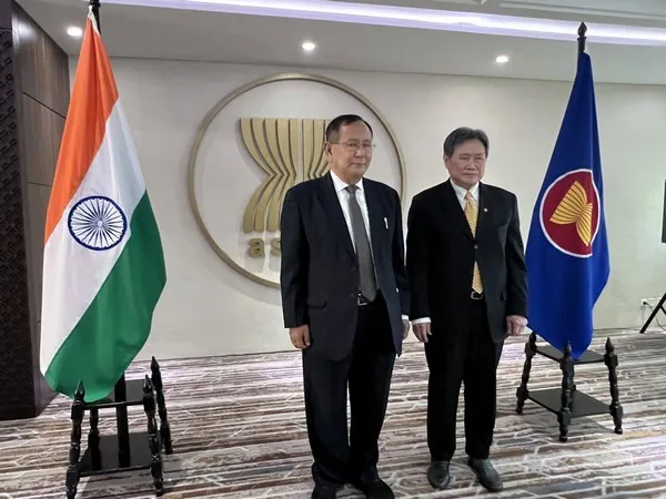 Photo: MoS Ranjan Singh and ASEAN General Secretary in Jakarta