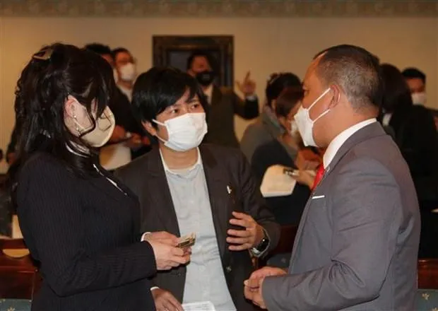 Representatives of Vietnamese and Japanese businesses at the conference. (Photo: VNA)