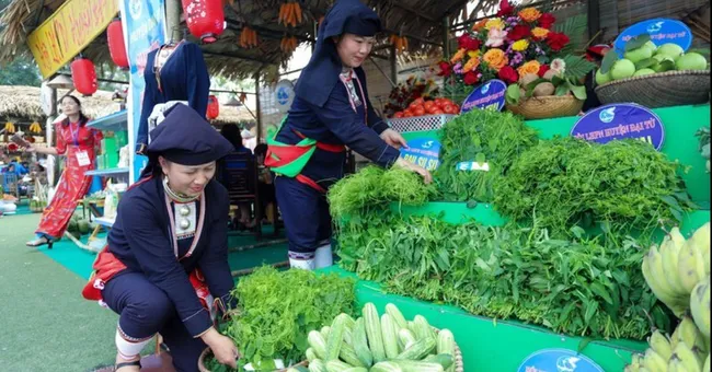 Agricultural products showcased at the event.