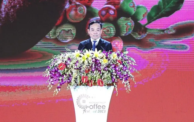 Deputy PM Tran Luu Quang speaks at the opening ceremony for the eighth Buon Ma Thuot Coffee Festival. (Photo: NDO)
