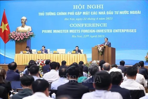 Prime Minister Pham Minh Chinh at the meeting (Photo: VNA)