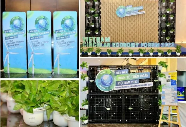 A unique Green Exhibition showcasing numerous products made from recycled paper and recycled plastic by SCGC and SCGP.