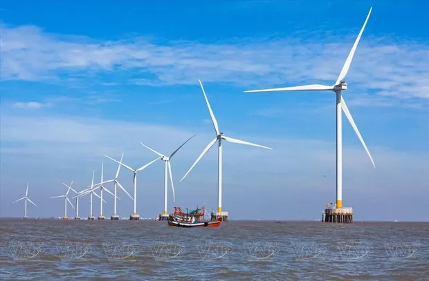 At a wind power farm in Ninh Thuan (Photo: VNA)
