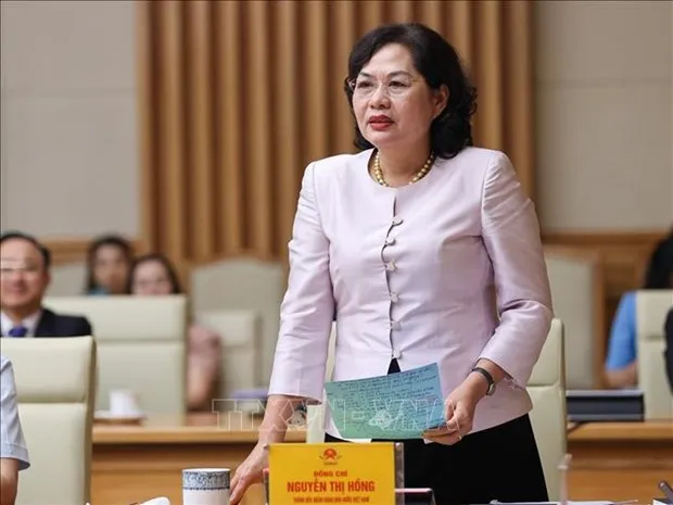 SBV Governor Nguyen Thi Hong speaks at the conference. (Photo: VNA)