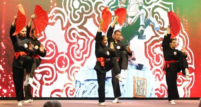 A martial arts demonstration at the closing ceremony (Photo: binhdinh.gov.vn)